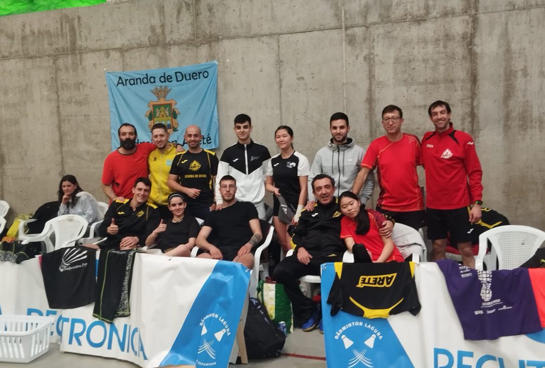 Los representantes del Areté presentes en la 6ª jornada del Circuito Recytronic Laguna. / Areté