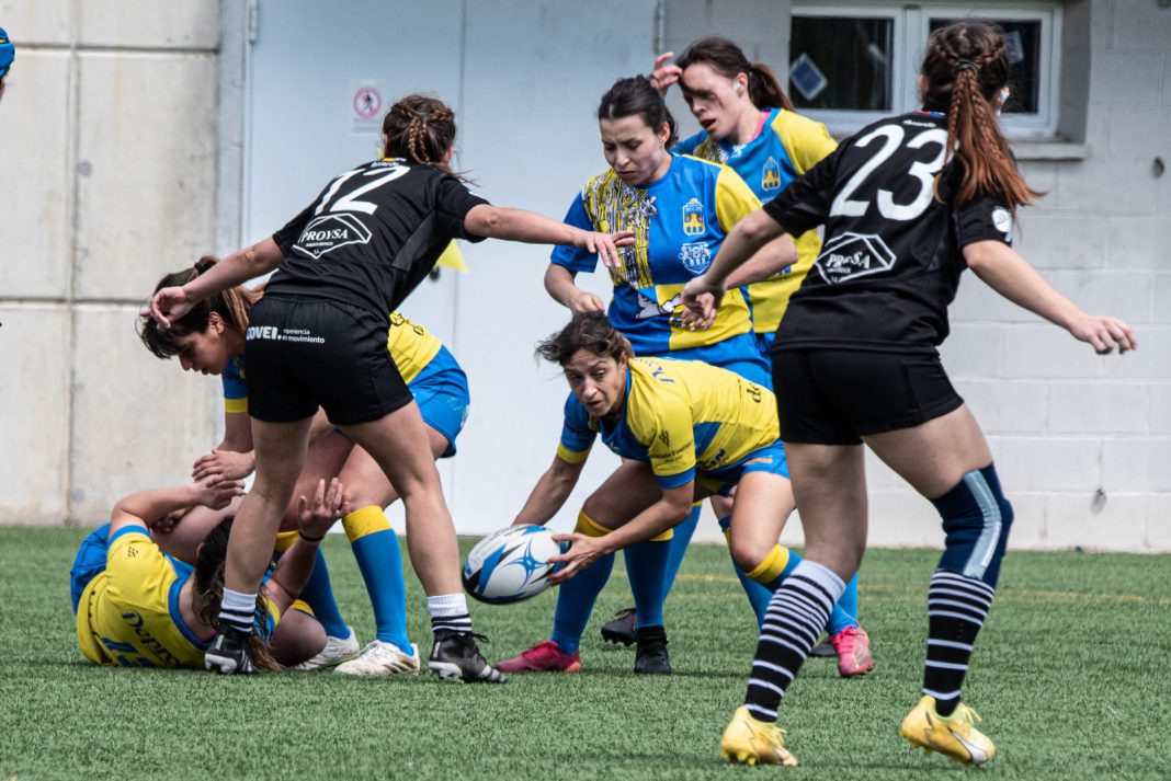 Una de las acciones de ataque del Ribera Rugby ante Cormorán en Santander / Ribera Rugby