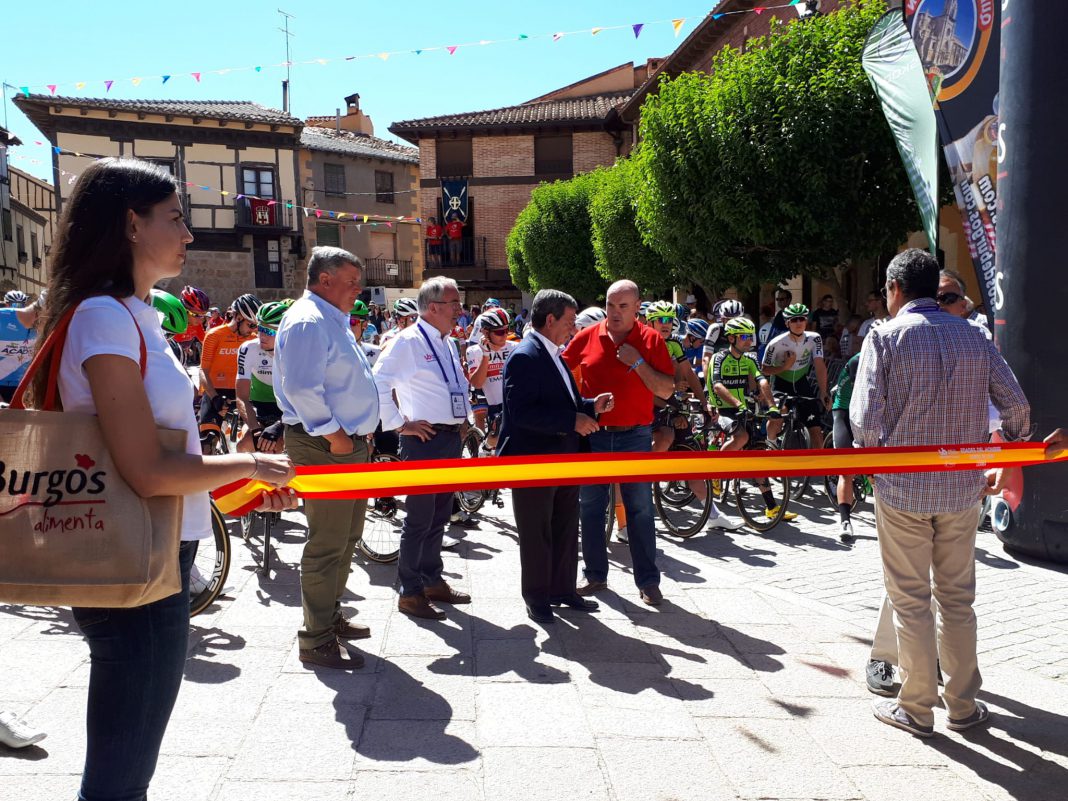 Imagen de la última salida de Vuelta a Burgos en Gumiel de Izán en 2019. / duerodeporte.com