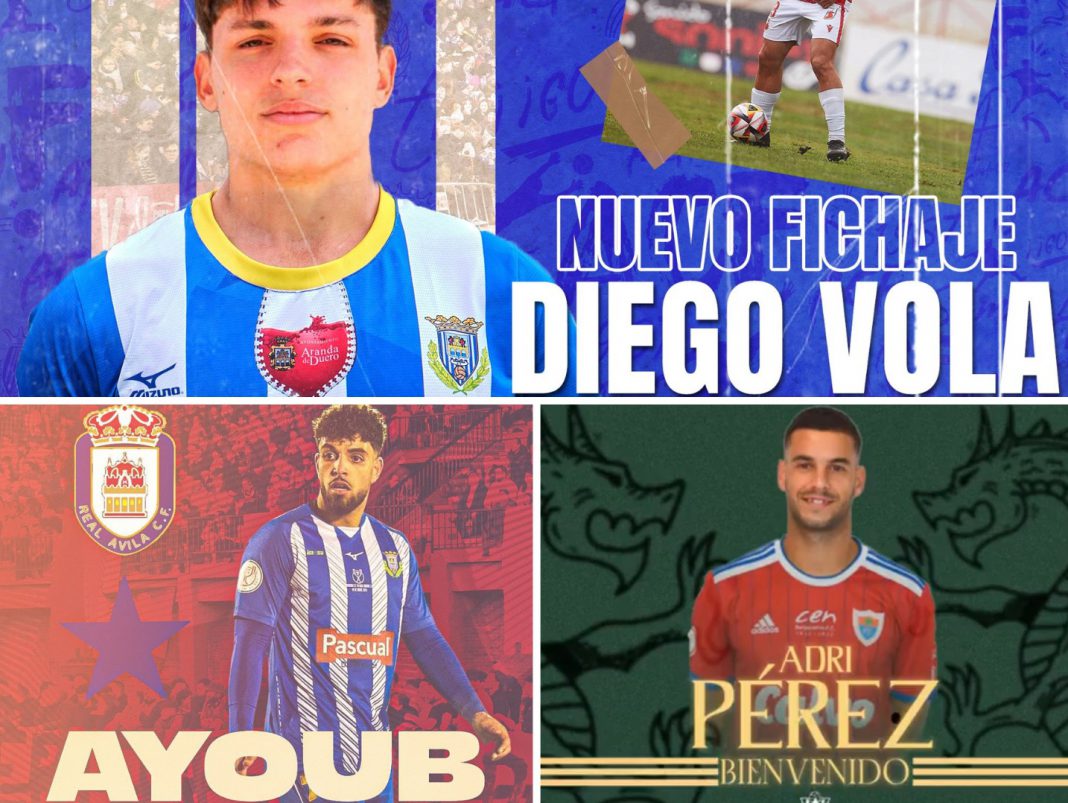 Diego Vola -arriba- Ayoub -abajo izq- y Adri Pérez -abajo dch-. / duerodeporte.com