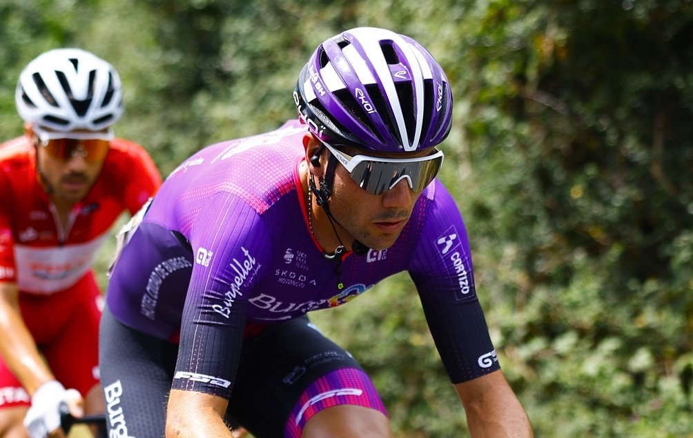 Mario Aparicio durante la 2ª etapa de la Vuelta a Burgos 2024. / Sprint Cycling