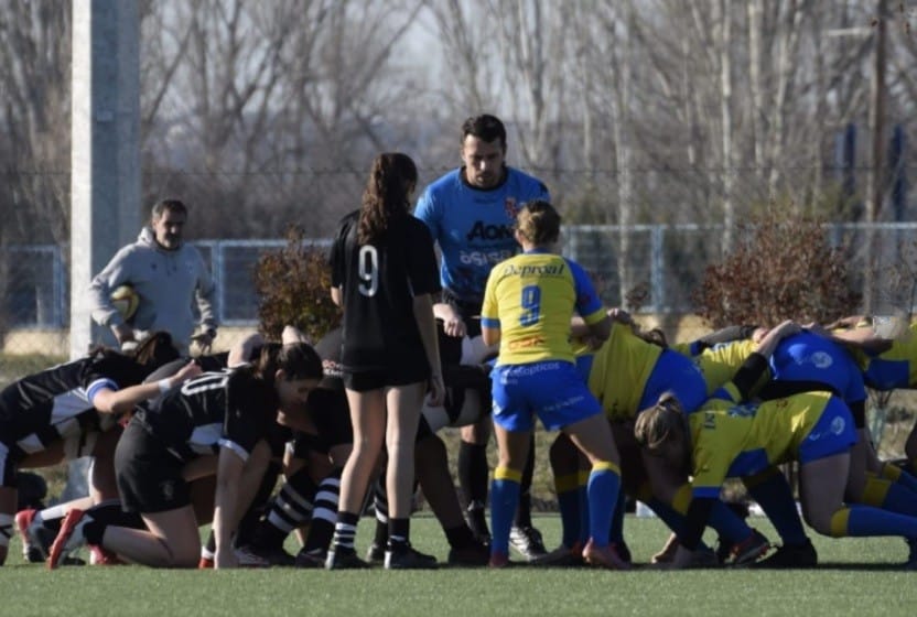 Imagen del encuentro de la pasada jornada ante El Salvador. / Ribera Rugby